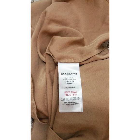 SELF-PORTRAIT Beige Avery Lace Mini - Picture 8 of 8